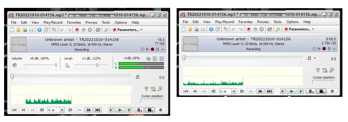 Two 'view' setups for TotalRecorder.png