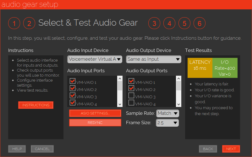 JamKazam Audio Gear Setup - Voicemeeter Virtual ASIO 96kHz.png