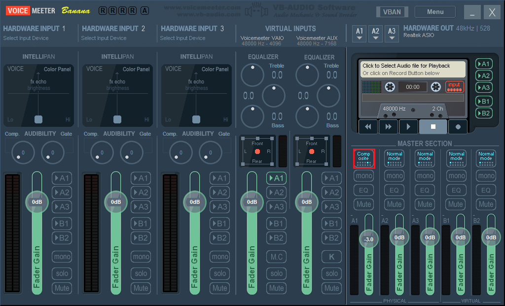 Voicemeeter Banana A1 Composite ASIO output.png