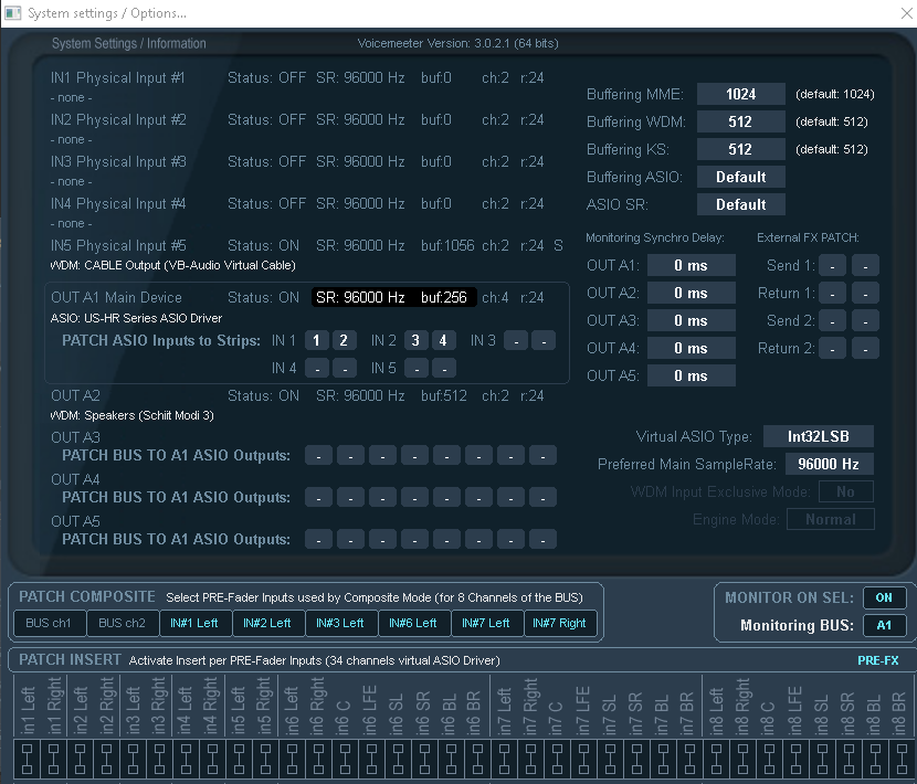Potato System Settings